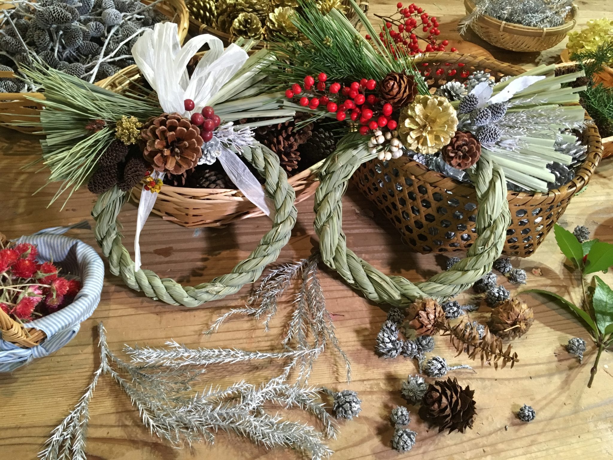 まこものしめ縄かざりづくり | イベント | 三重県民の森